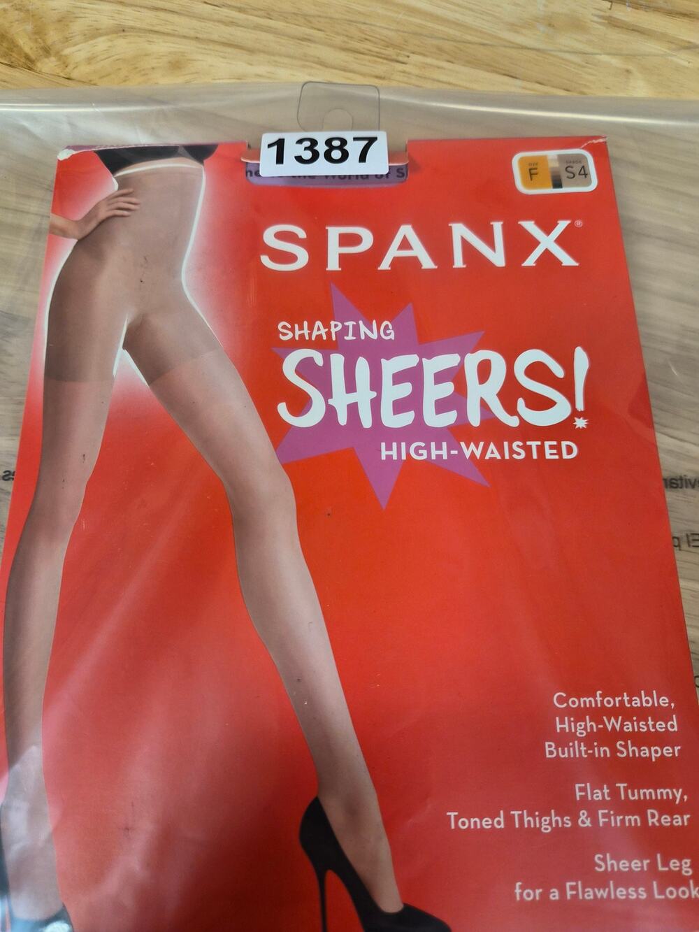 Spanx Shaping Sheers High Waisted Size F (5'1"-6'0 240-300lbs) Shade S4 (1387)